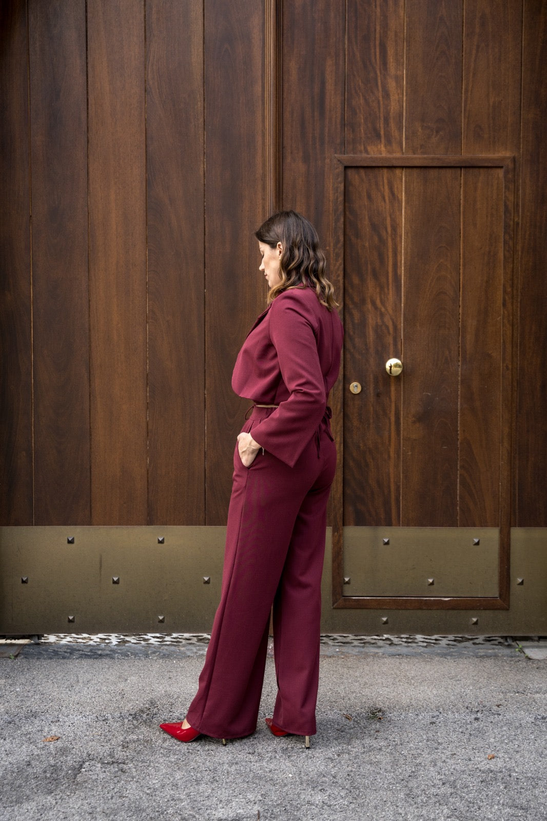 TAILLEUR SOFI COLORE BORDEAUX