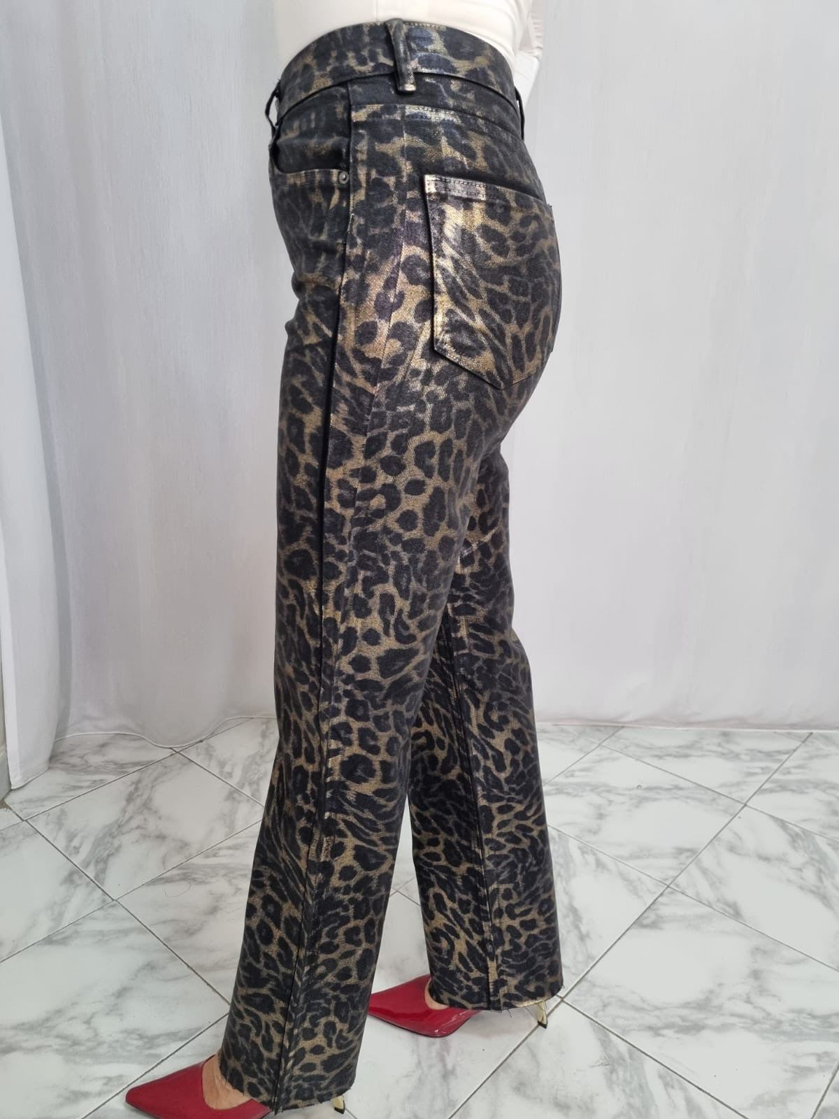 JEANS LAMINATO MACULATO