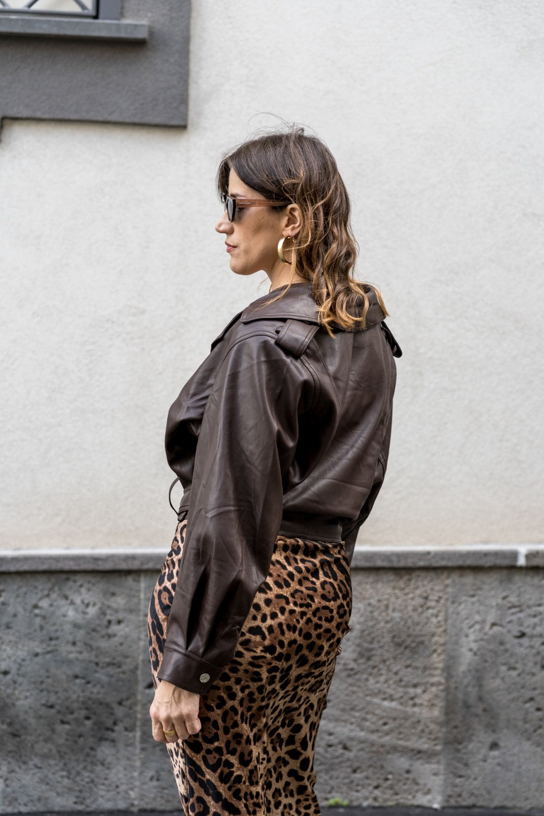 CHIODO ECOPELLE MARRONE