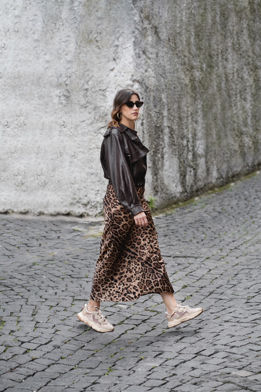 CHIODO ECOPELLE MARRONE