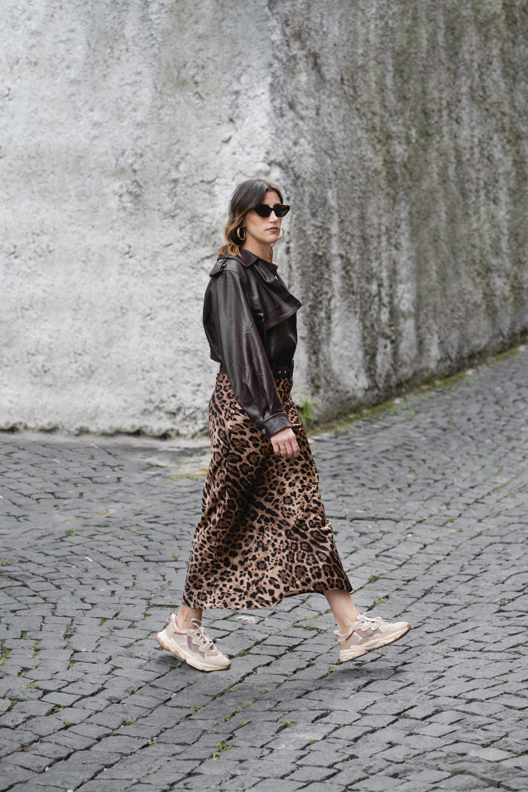 CHIODO ECOPELLE MARRONE