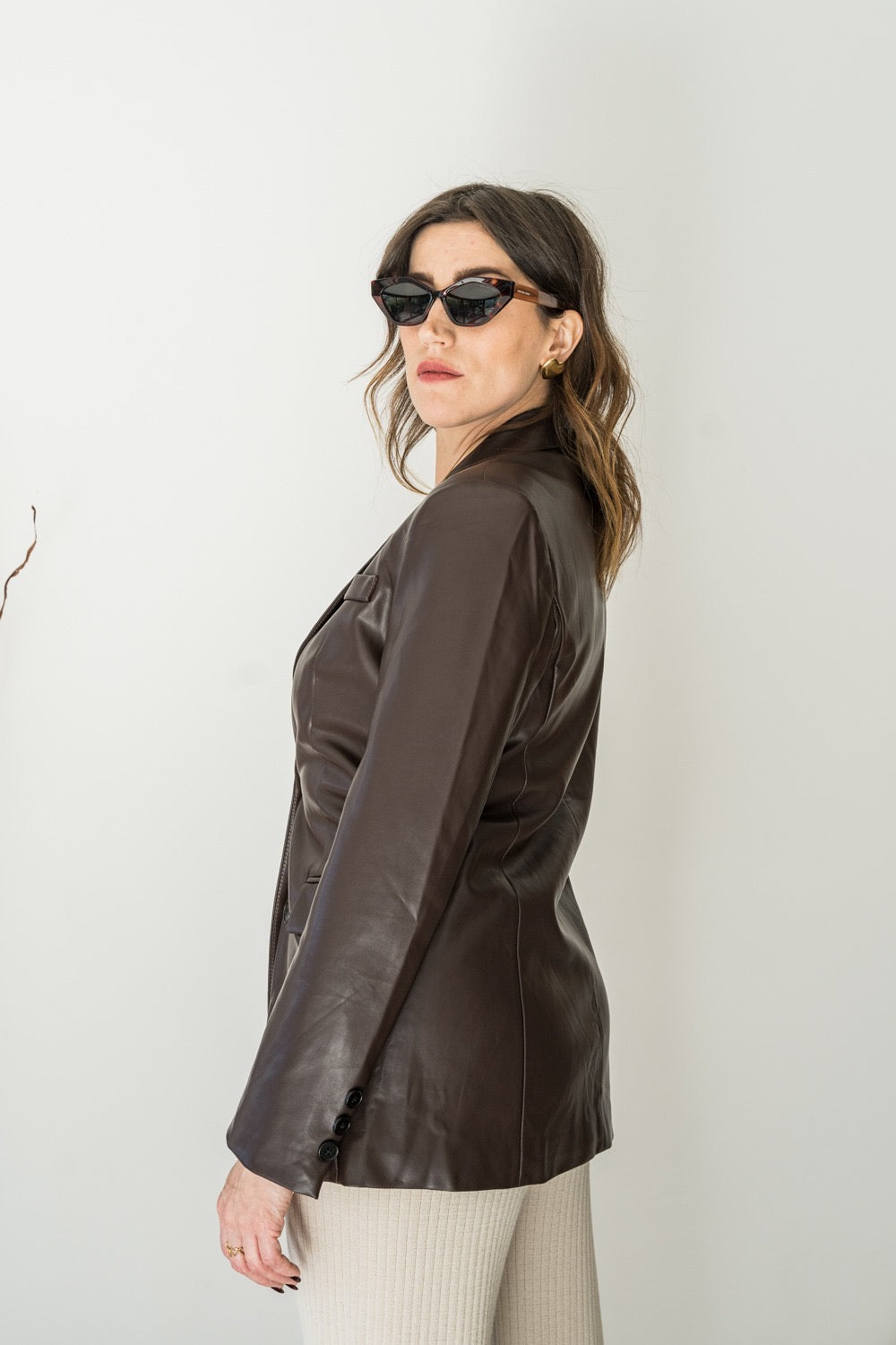 GIACCA ECOPELLE MARRONE