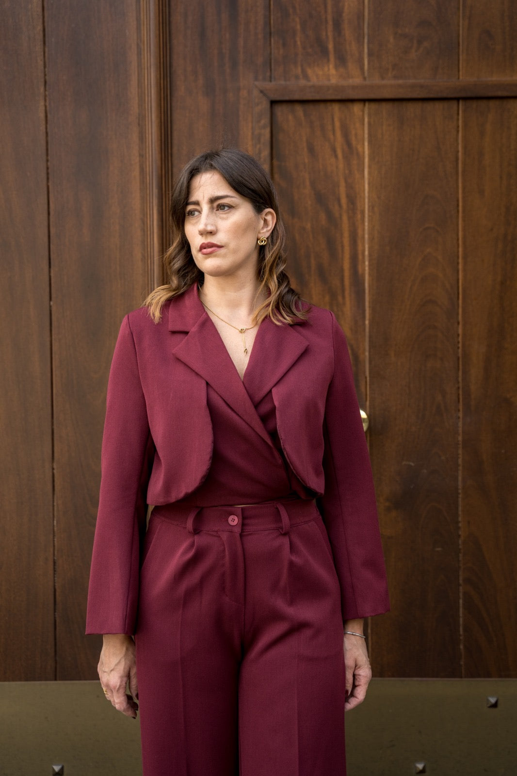 TAILLEUR SOFI COLORE BORDEAUX